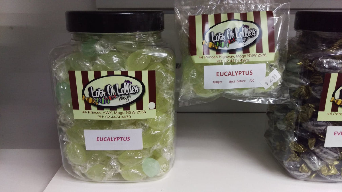 Eucalyptus 100g – Lots of Lollies Mogo